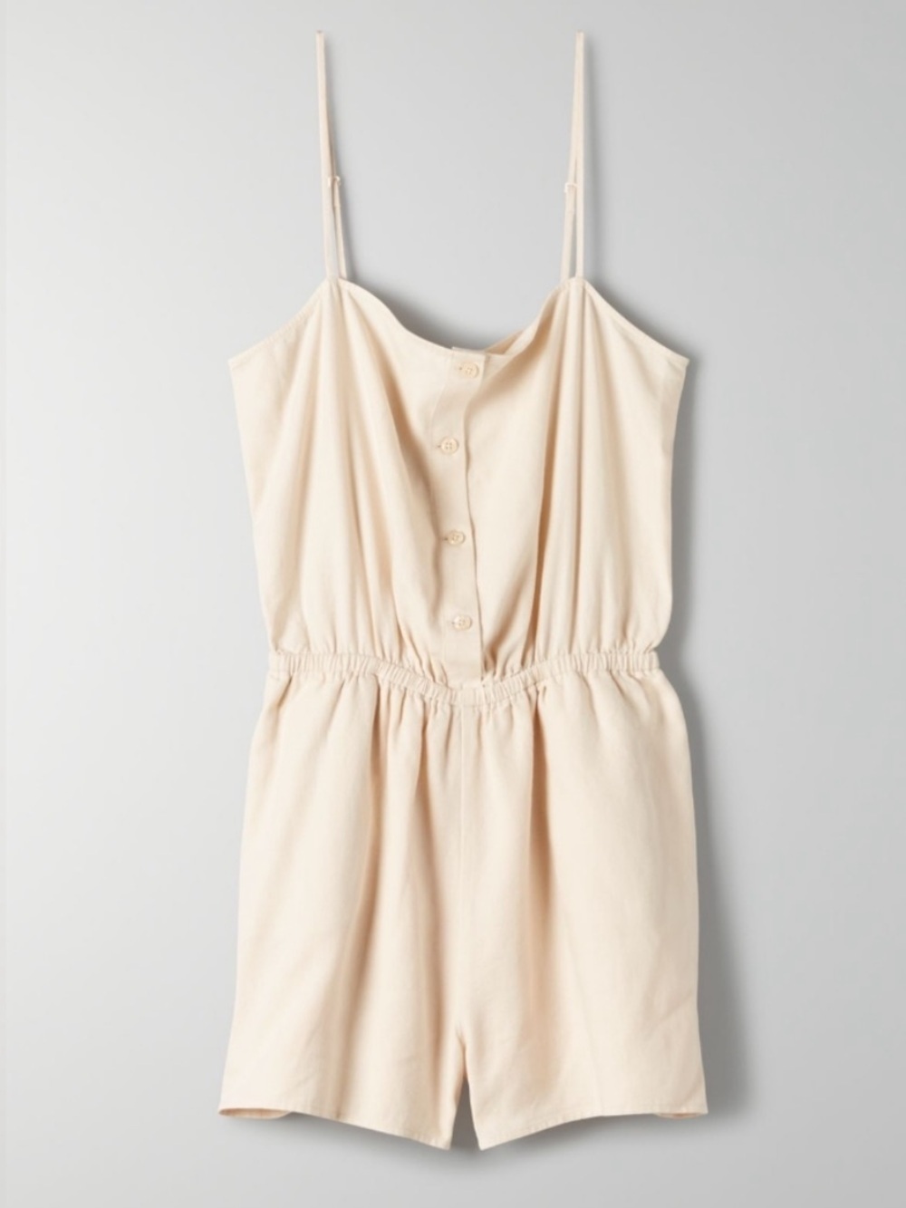 NEW Sunday Best Makenna Shorts Romper Linen Blend Playsuit Cream Size Large
